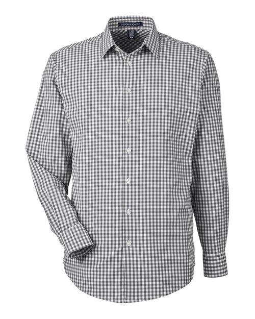Devon & Jones Men's CrownLux Performance Gingham Dress Shirt-1
