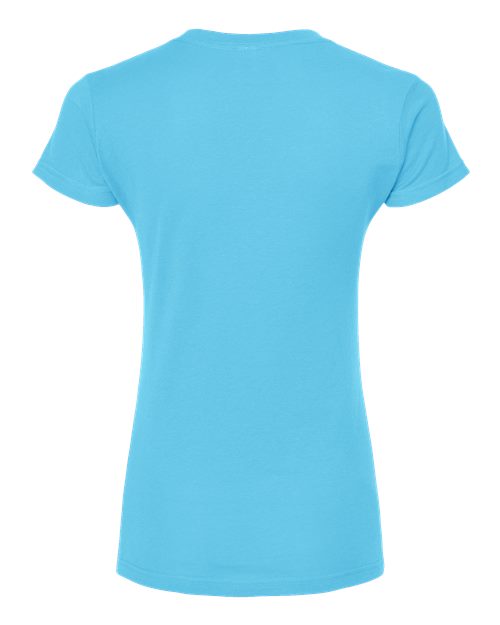 Tultex Women's Fine Jersey V-Neck T-Shirt-2