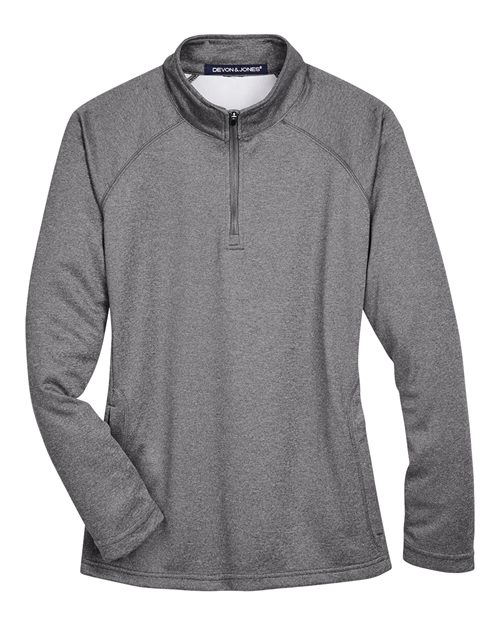 Devon & Jones Women's Stretch Tech-Shell Compass Quarter-Zip Pullover-1