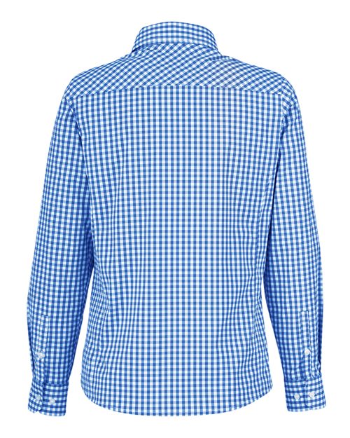 Devon & Jones Women's CrownLux Performance Gingham Dress Shirt-2