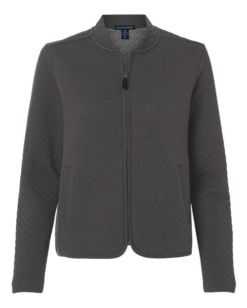Devon & Jones Women's Berkeley Textured Full-Zip Jacket-1