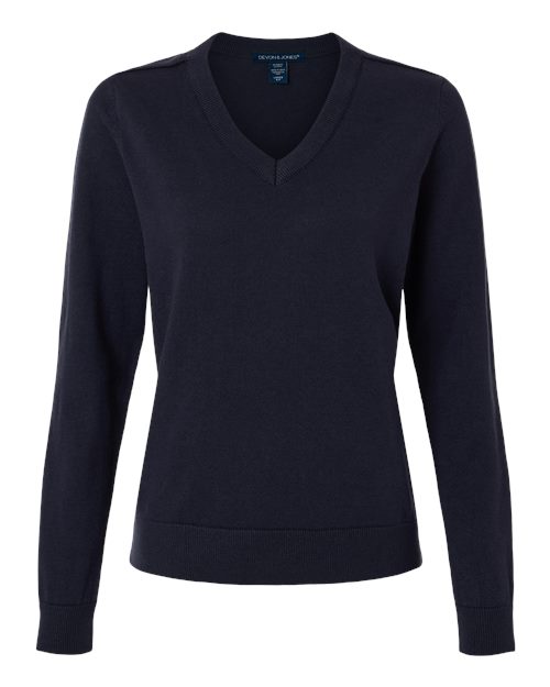 Devon & Jones Women's New Classics V-Neck Sweater-1