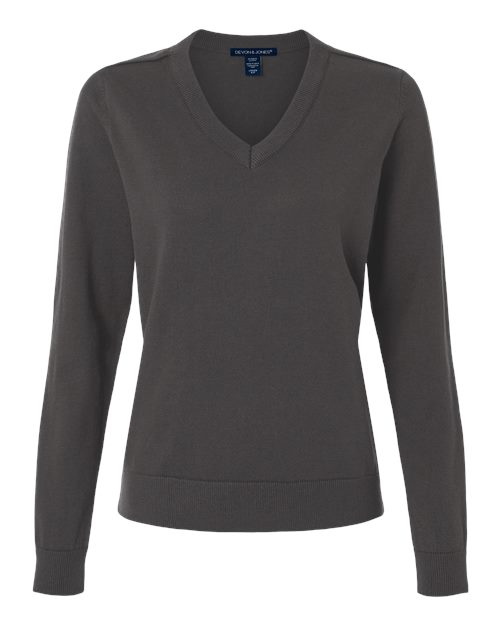Devon & Jones Women's New Classics V-Neck Sweater-1
