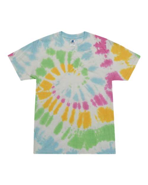 Colortone Men's Multi-Color Tie-Dyed T-Shirt
