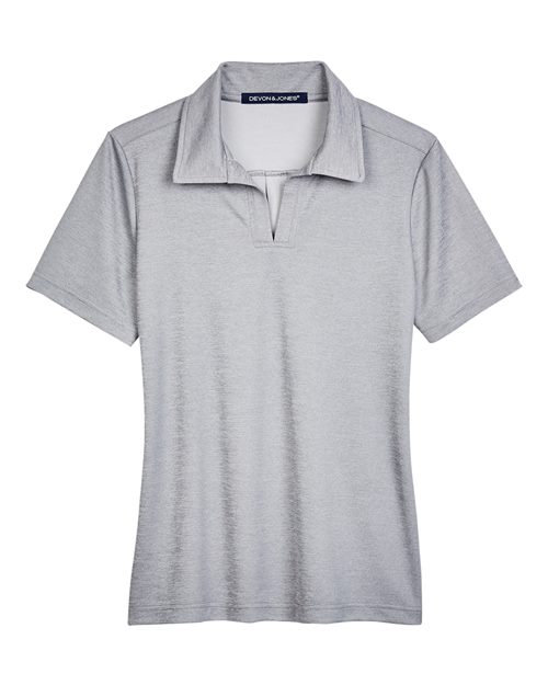 Devon & Jones Women's CrownLux Performance Address Melange Polo-1