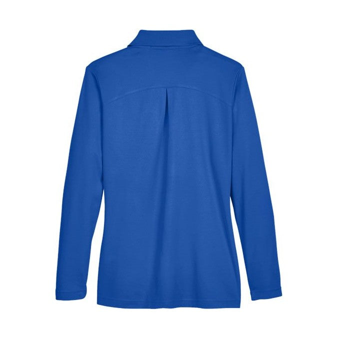 Devon & Jones Women's CrownLux Performance Plaited Long Sleeve Polo-2