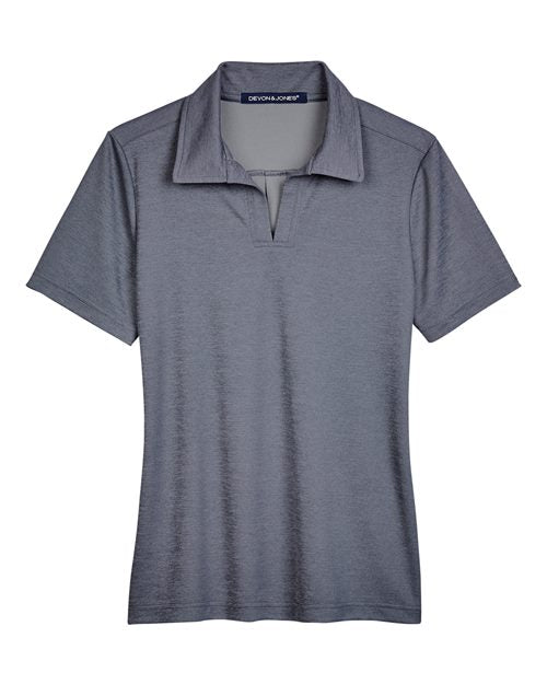 Devon & Jones Women's CrownLux Performance Address Melange Polo-1
