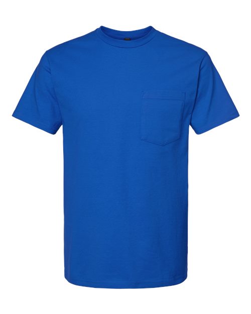 Tultex Men's Heavyweight Jersey Pocket T-Shirt-1
