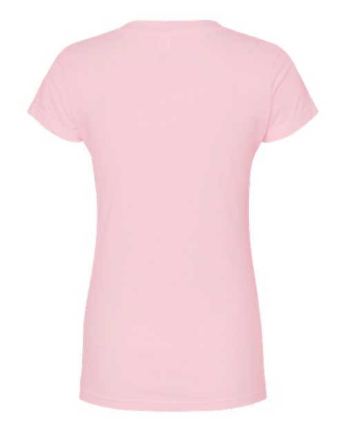 Tultex Women's Fine Jersey V-Neck T-Shirt-2