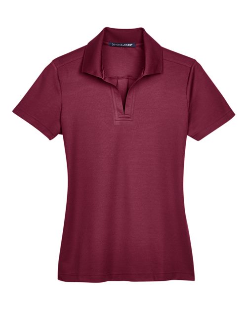 Devon & Jones Women's CrownLux Performance Plaited Polo-1