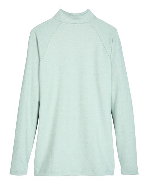 Devon & Jones Women's CrownLux Performance Clubhouse Micro-Stripe Quarter-Zip Pullover-2