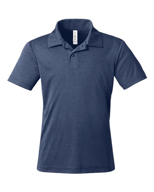 Team 365 Youth Zone Sonic Heather Performance Polo-1