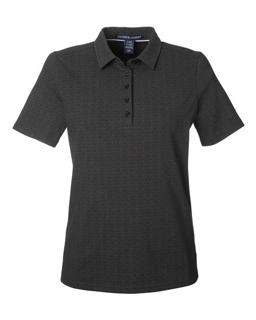 Devon & Jones Women's Crownlux Performance Geo Polo-1