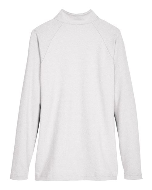 Devon & Jones Women's CrownLux Performance Clubhouse Micro-Stripe Quarter-Zip Pullover-2