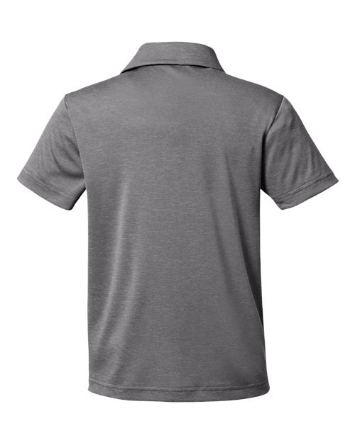 Team 365 Youth Zone Sonic Heather Performance Polo-2
