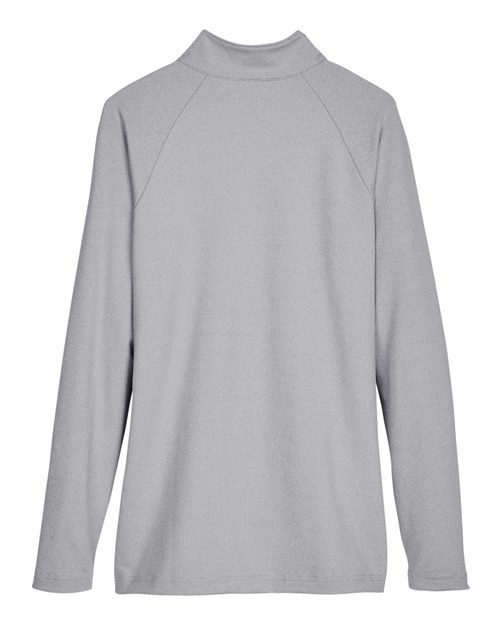 Devon & Jones Women's CrownLux Performance Clubhouse Micro-Stripe Quarter-Zip Pullover-2
