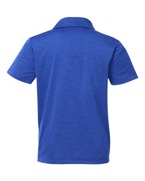 Team 365 Youth Zone Sonic Heather Performance Polo-2