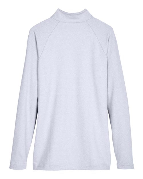 Devon & Jones Women's CrownLux Performance Clubhouse Micro-Stripe Quarter-Zip Pullover-2