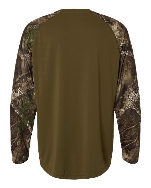 RealTree Men's Realtree Performance Colorblocked Long Sleeve T-Shirt-2