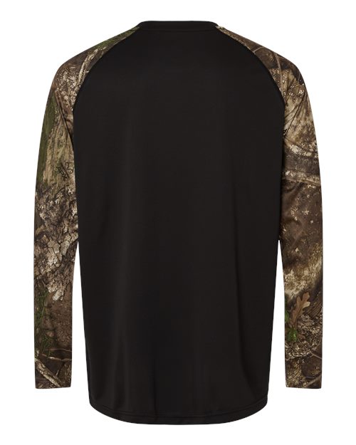 RealTree Men's Realtree Performance Colorblocked Long Sleeve T-Shirt-2