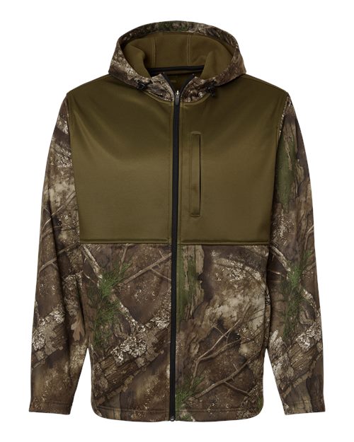 RealTree Men's Realtree Performance Colorblocked Full-Zip Hooded Sweatshirt-1