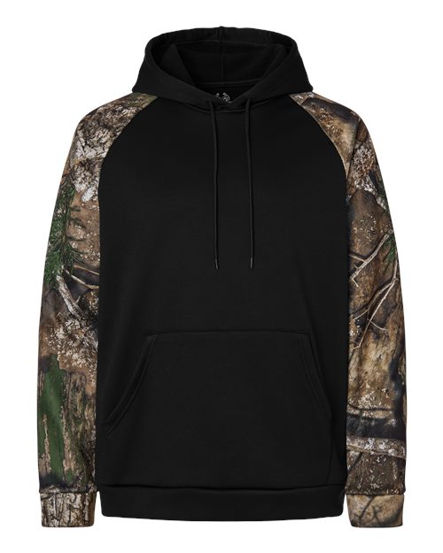 RealTree Men's Realtree Performance Colorblocked Hooded Sweatshirt-1