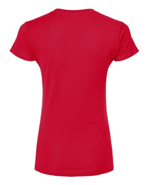 Tultex Women's Fine Jersey V-Neck T-Shirt-2
