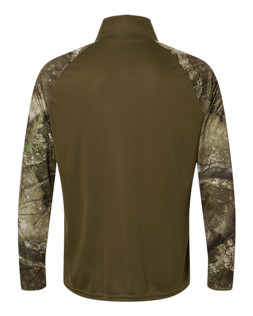 RealTree Men's Realtree Performance Colorblocked Quarter-Zip Pullover-2