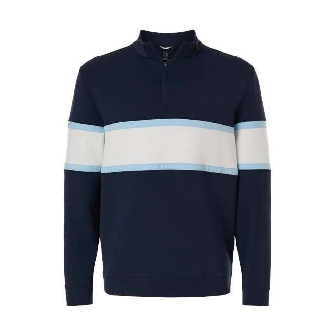 Swannies Men's Owen Quarter-Zip Colorblock Pullover-1