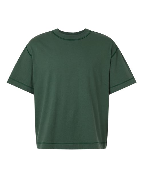 American Apparel Men's Heavyweight Cotton Mid-Length Tee-1