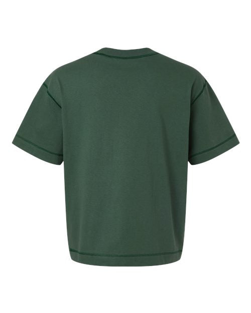 American Apparel Men's Heavyweight Cotton Mid-Length Tee-2