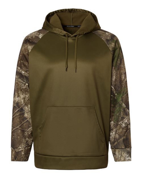 RealTree Men's Realtree Performance Colorblocked Hooded Sweatshirt-1
