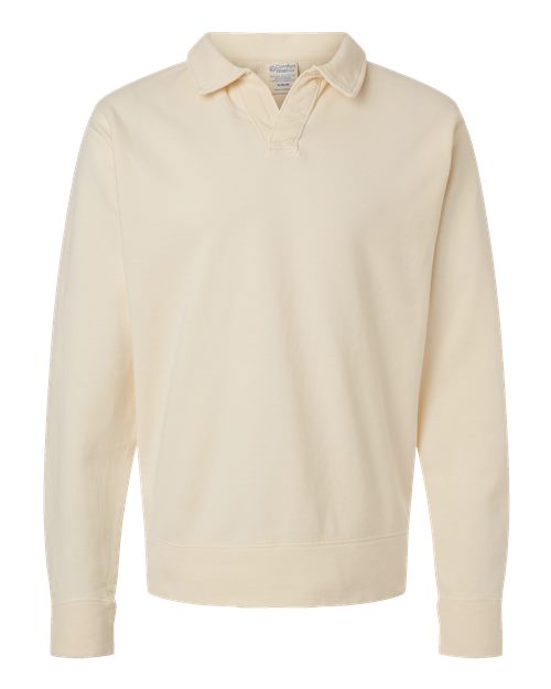 ComfortWash by Hanes Men's Garment-Dyed Polo Collar Sweatshirt-1