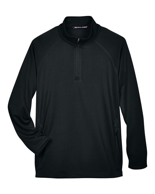 Devon & Jones Men's Stretch Tech-Shell Compass Quarter-Zip Pullover-1