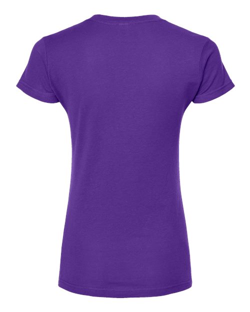Tultex Women's Fine Jersey V-Neck T-Shirt-2
