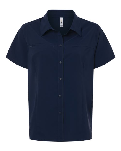 CORE365 Women's UltraUVP Shoreline Short Sleeve Staff Shirt-1