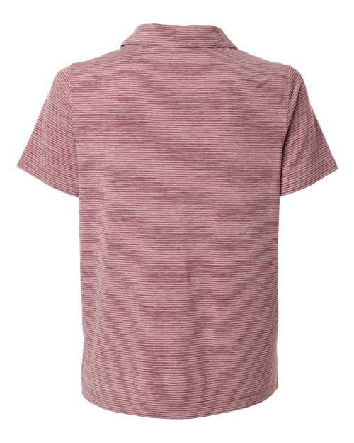 Team 365 Women's Relay Heathered Stripe Polo-2