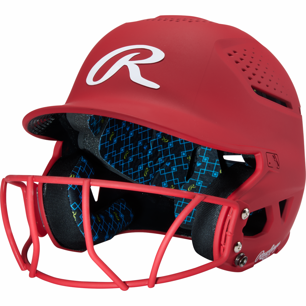 Rawlings Rx2 Softball Batting Helmet with Face Mask-1