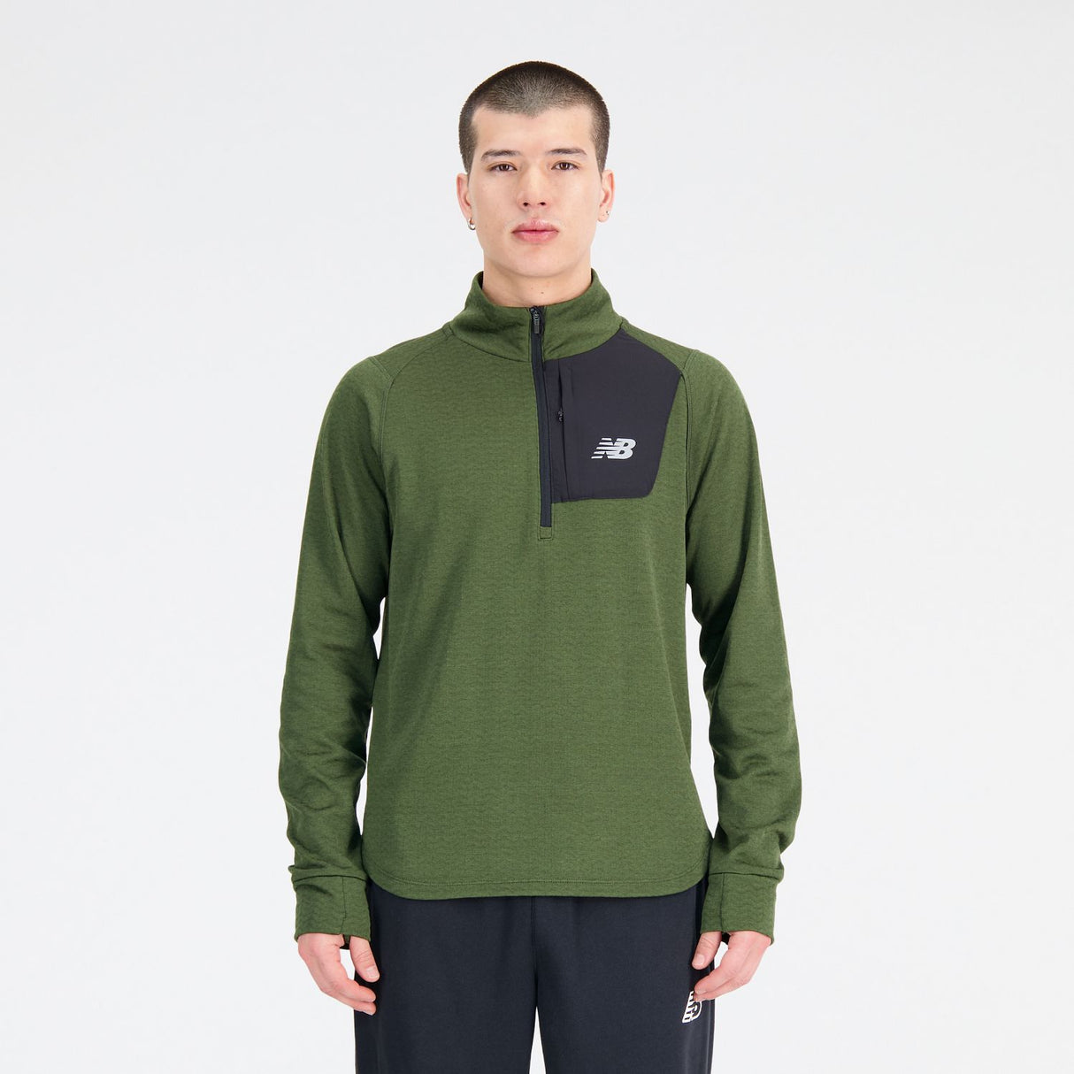 New Balance Men's Heat Grid Half Zip Shirt-1