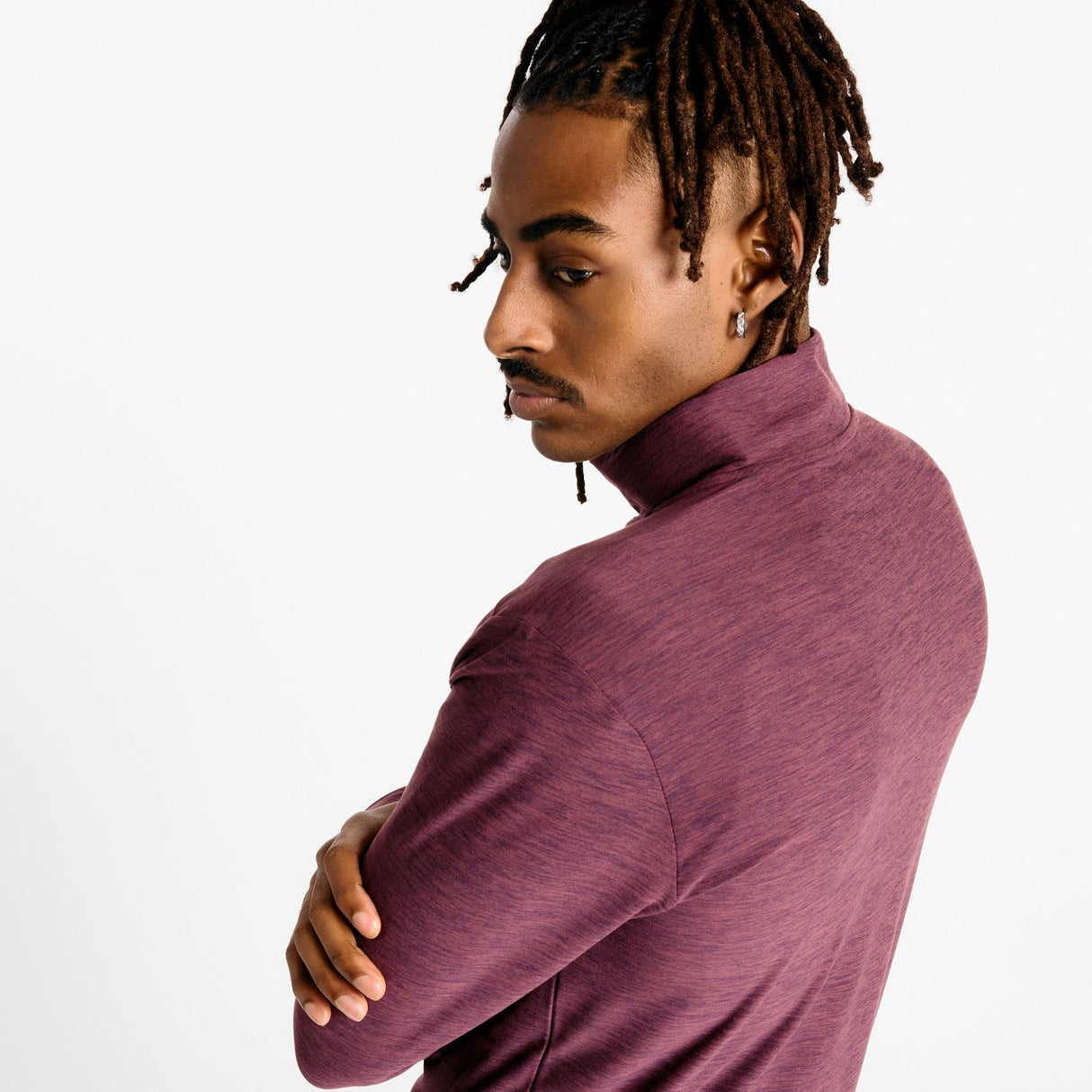 New Balance Men's Space Dye 1/4 Zip Shirt-5
