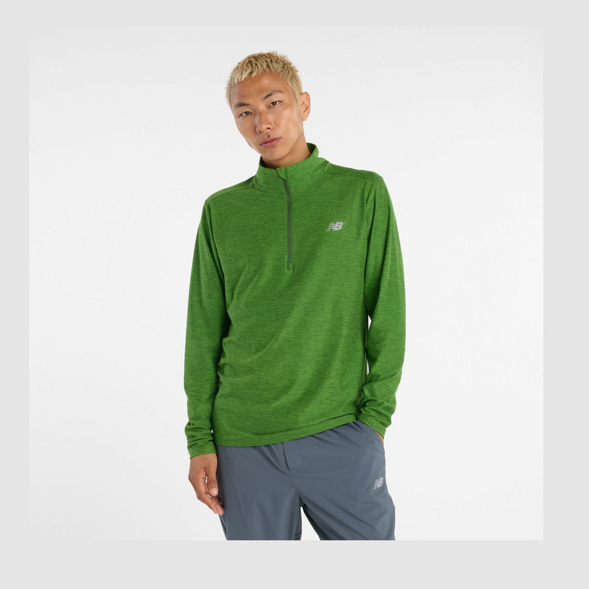 New Balance Men's Space Dye 1/4 Zip Shirt-1