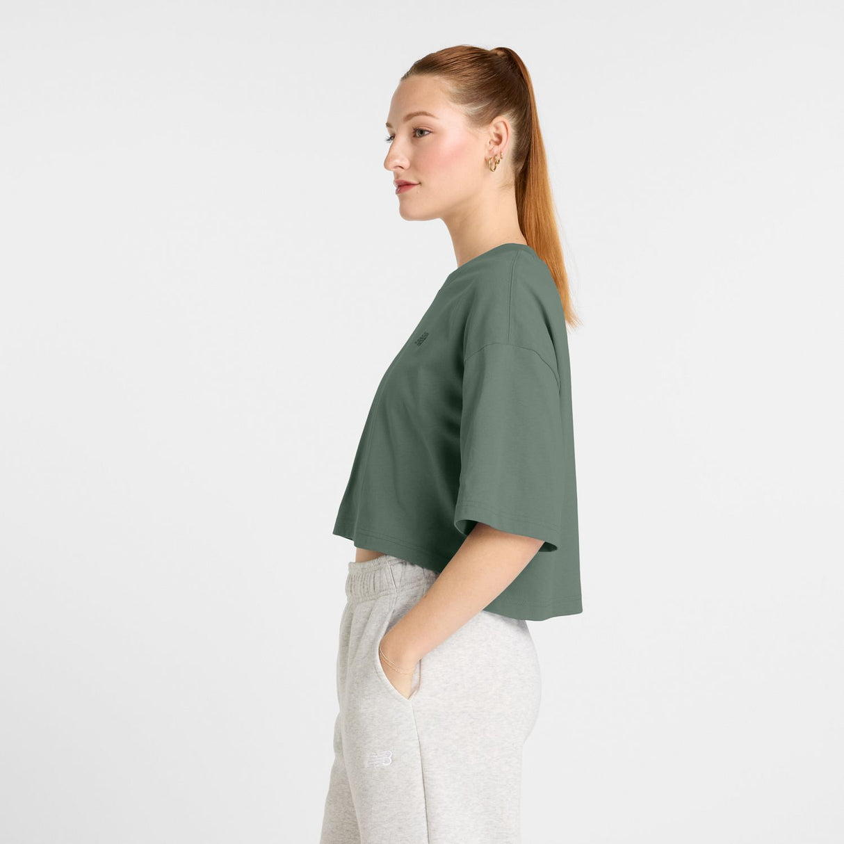 New Balance Women's Logo Oversized Jersey T-Shirt-2