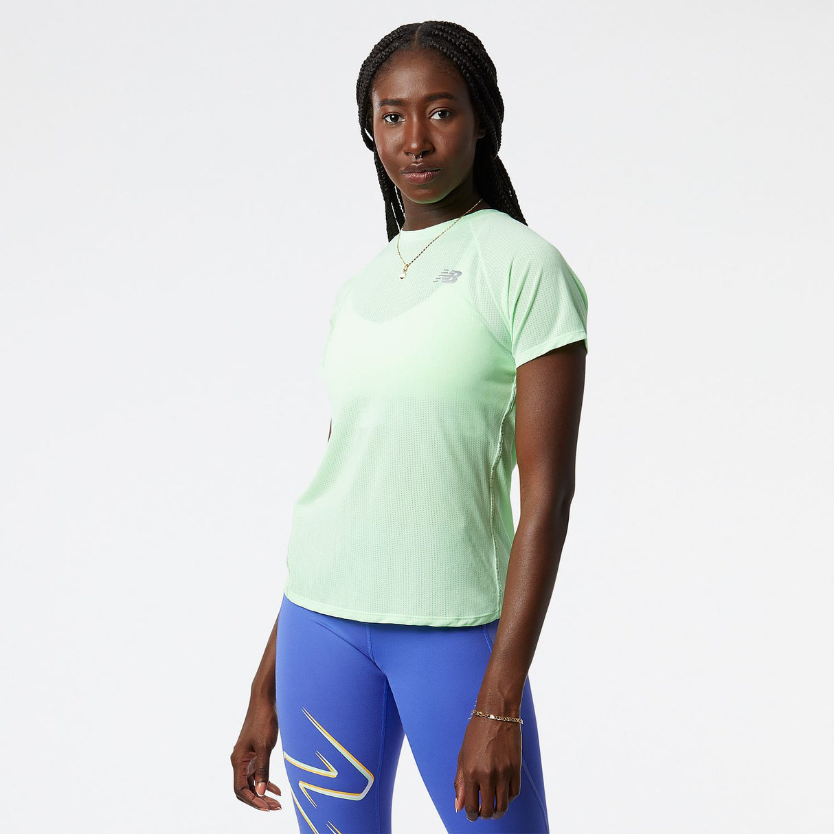 New Balance Women's Impact Run Short Sleeve-1