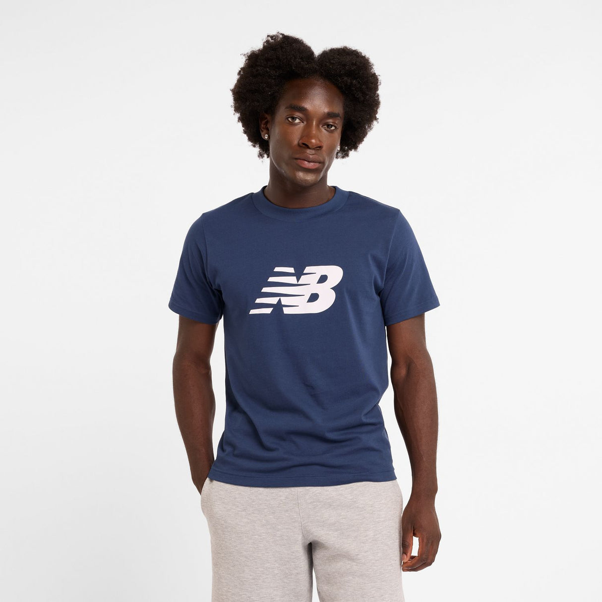 New Balance Men's Sport Jersey Logo T-Shirt-1
