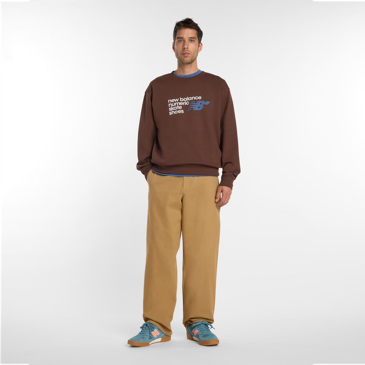 New Balance Men's Numeric French Terry Crew-1