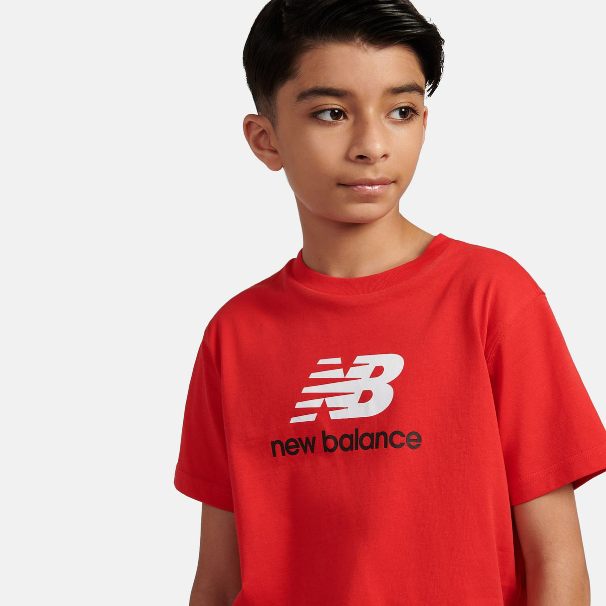 New Balance Youth Jersey Stacked Logo Tee-8
