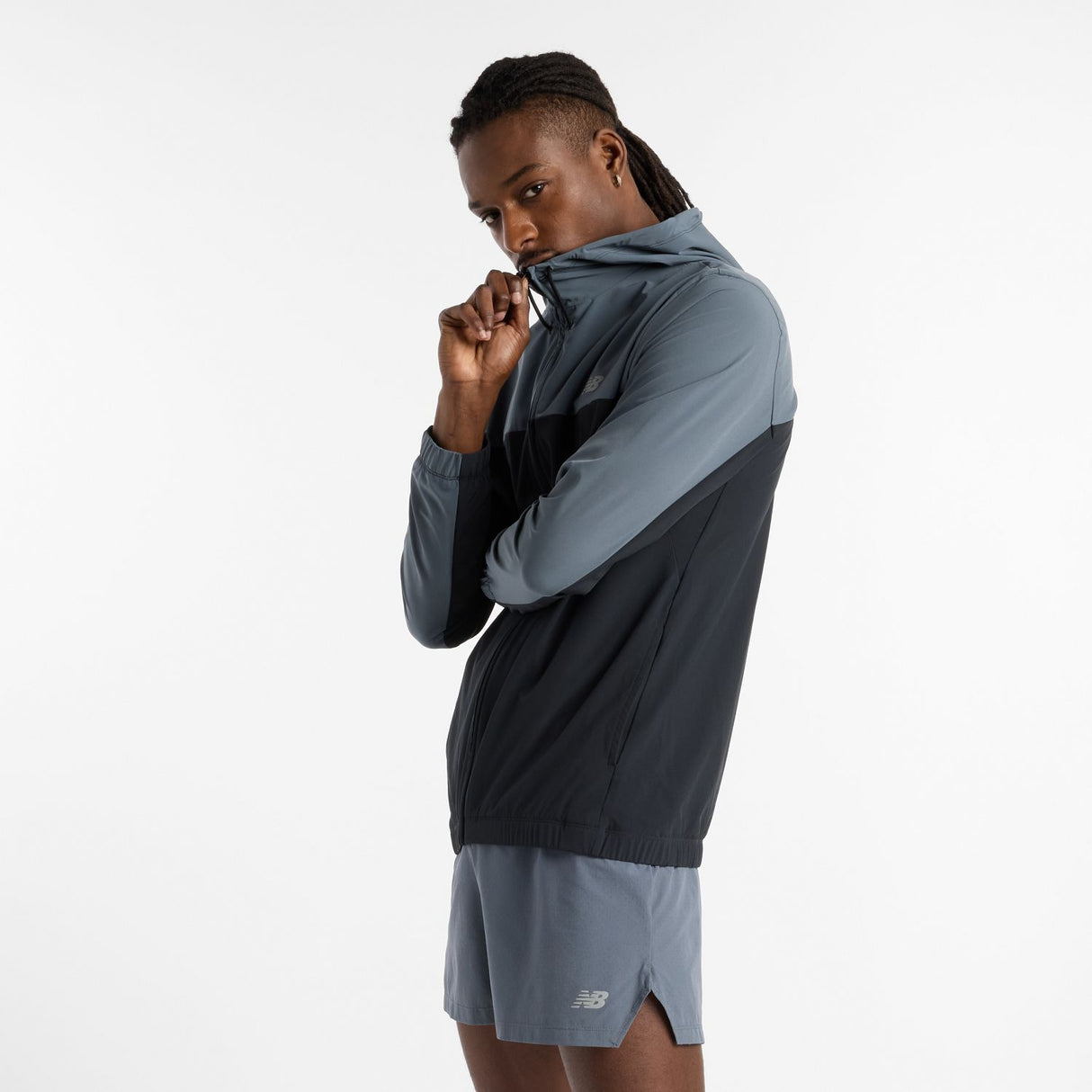 New Balance Men's Woven Full Zip Jacket-2