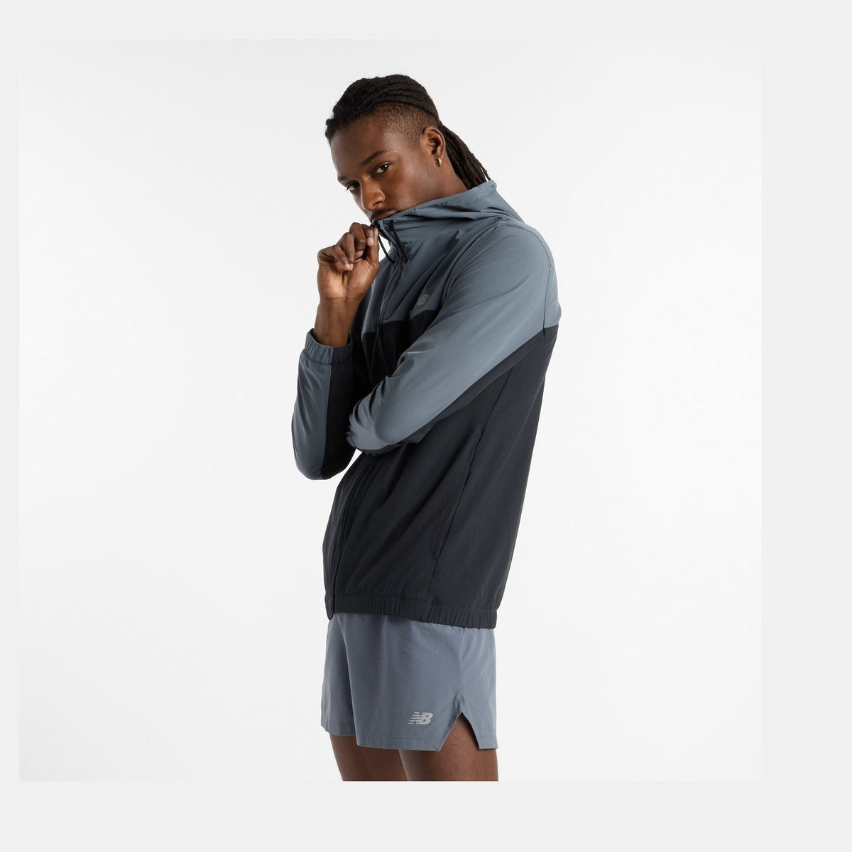 New Balance Men's Woven Full Zip Jacket-2