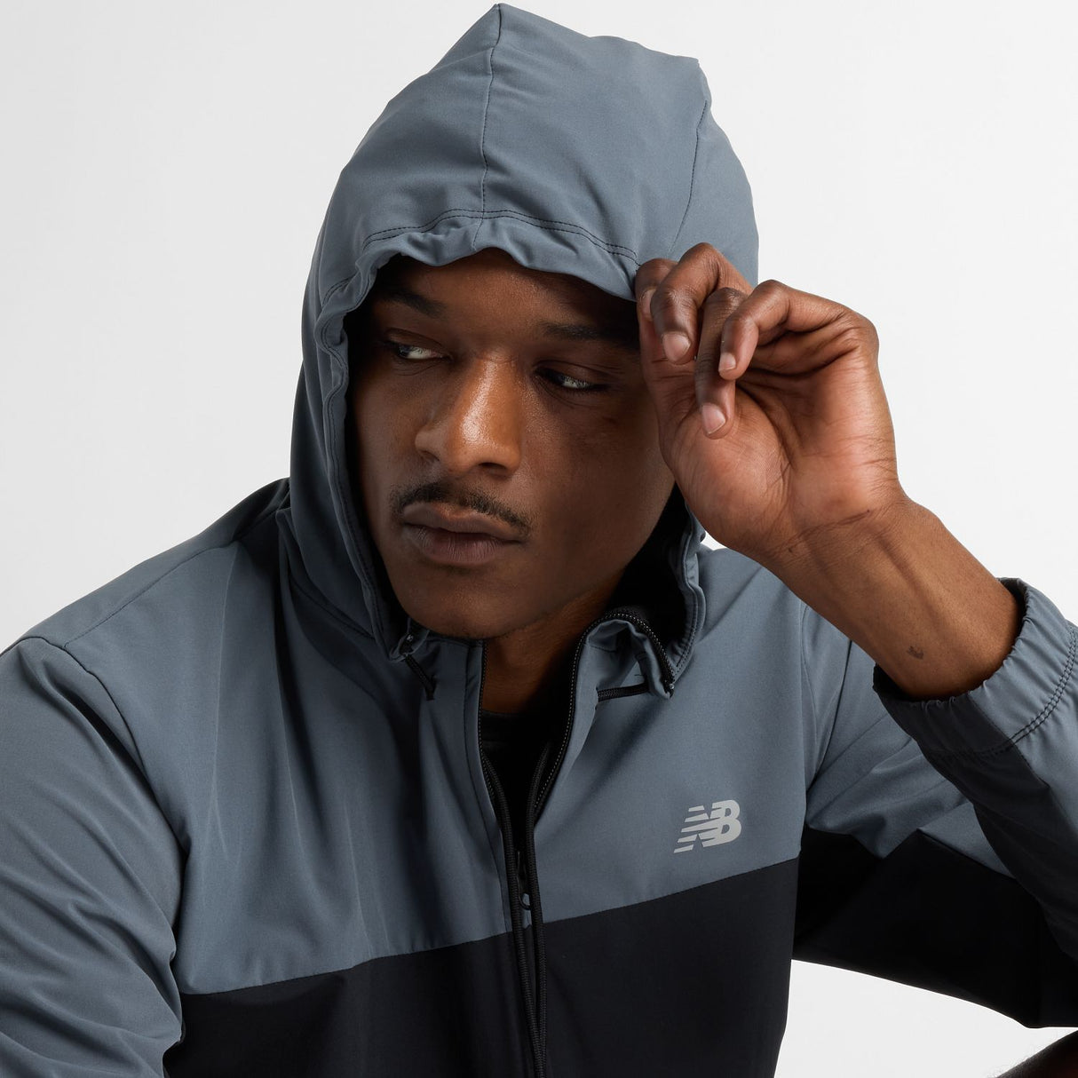 New Balance Men's Woven Full Zip Jacket-4