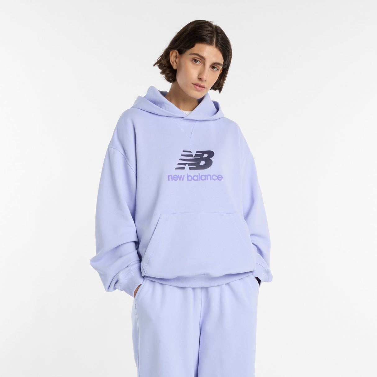 New Balance Women's Athletics French Terry Logo Hoodie-2